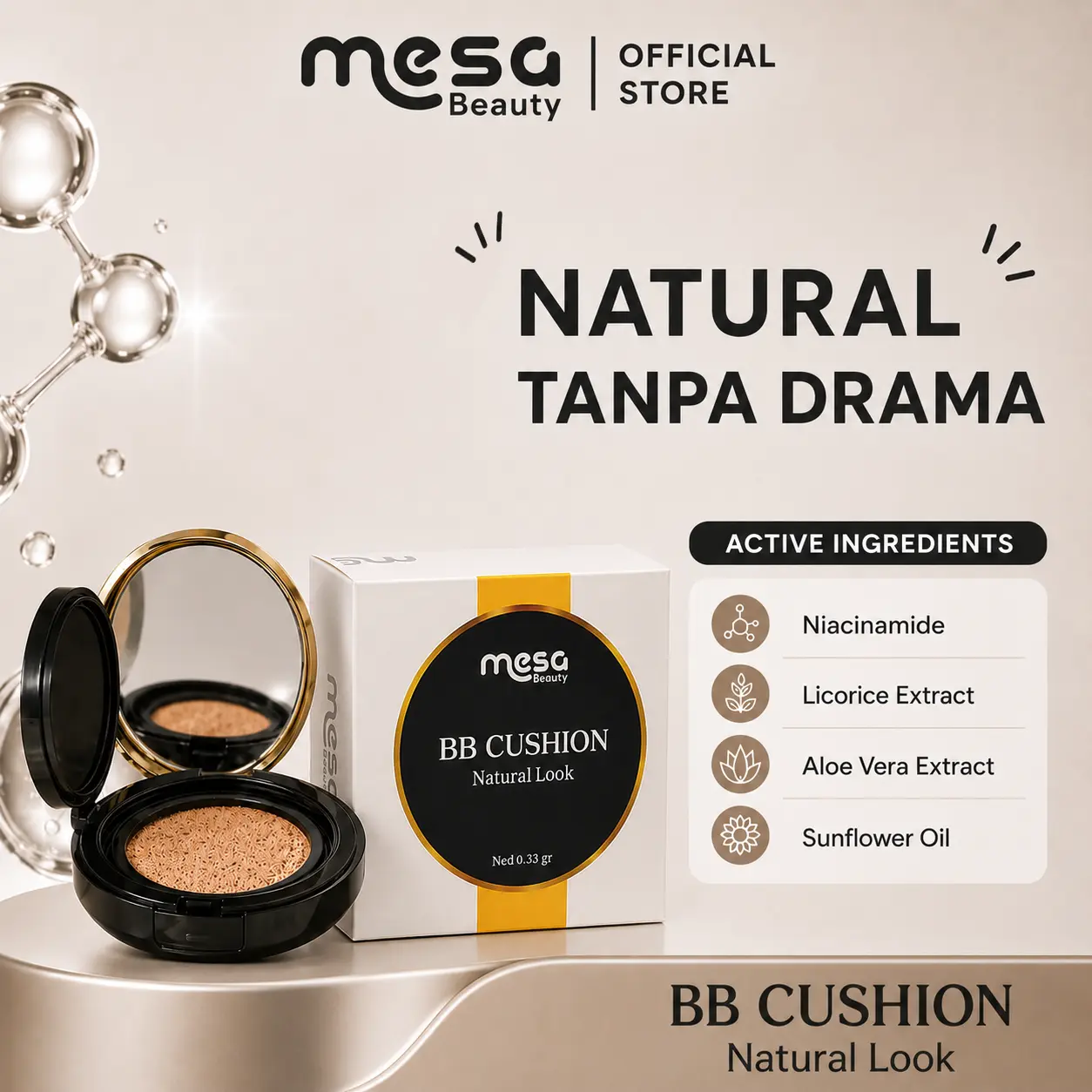 BB Cushion Natural Look Mesa Beauty BB Cushion Natural Look