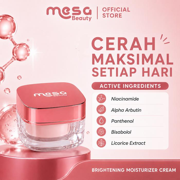 Moisturizer Mencerahkan Mesa Beauty Brightening Moisturizer Cream