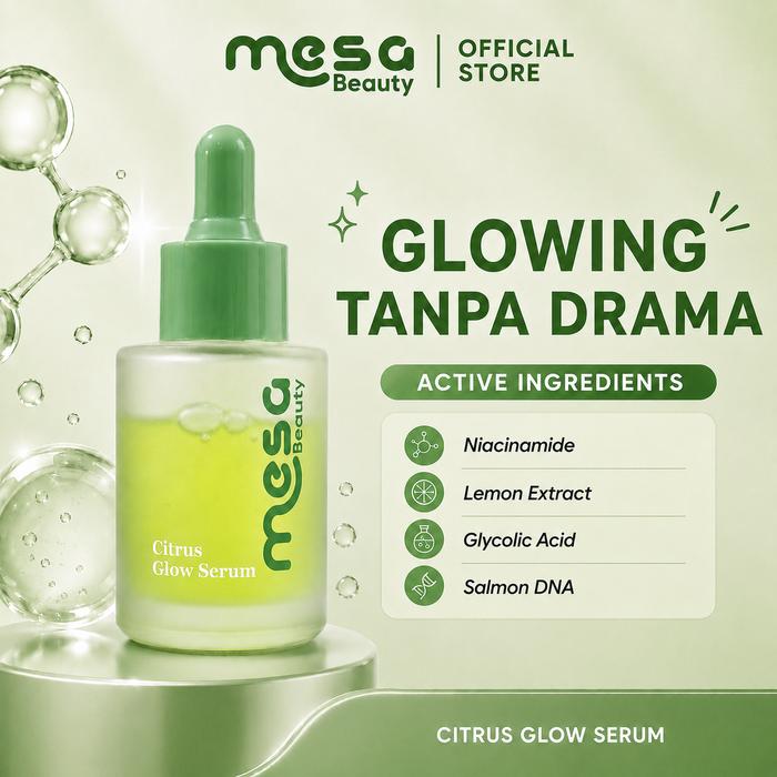 Serum Mencerahkan Kulit Kusam Mesa Beauty Citrus Glow Serum