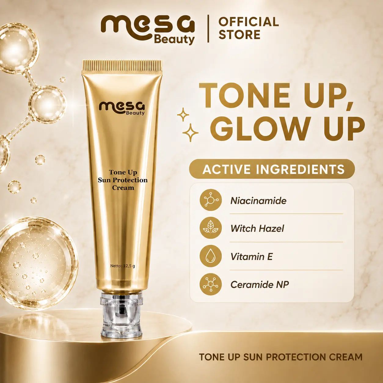 Sunscreen Tone Up Mesa Beauty Tone Up Sun Protection Cream